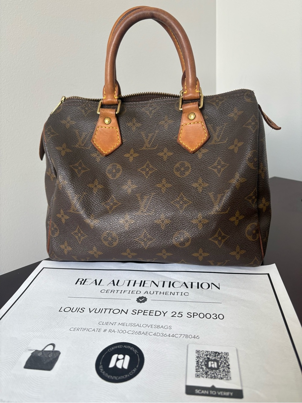 Louis Vuitton Monogram Speedy 25